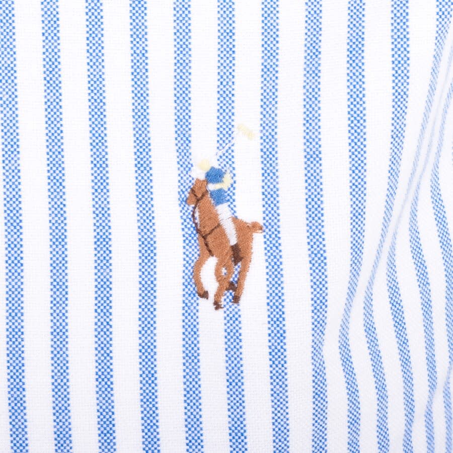 Alternative Image for ProductRalph Lauren Long Sleeved Stripe Shirt Blue3