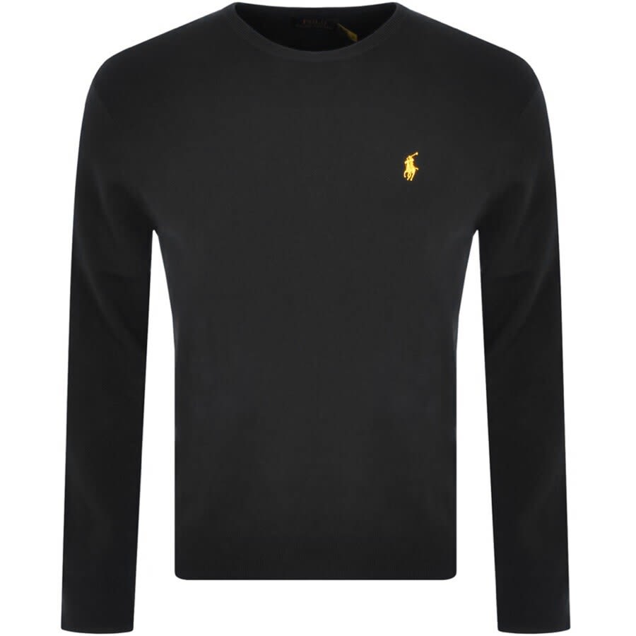 Alternative Image for ProductRalph Lauren Crew Neck Knit Jumper Black1