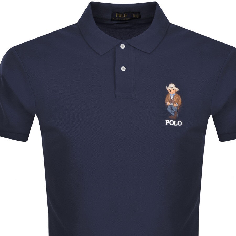 Alternative Image for ProductRalph Lauren Short Sleeve Polo T Shirt Navy2