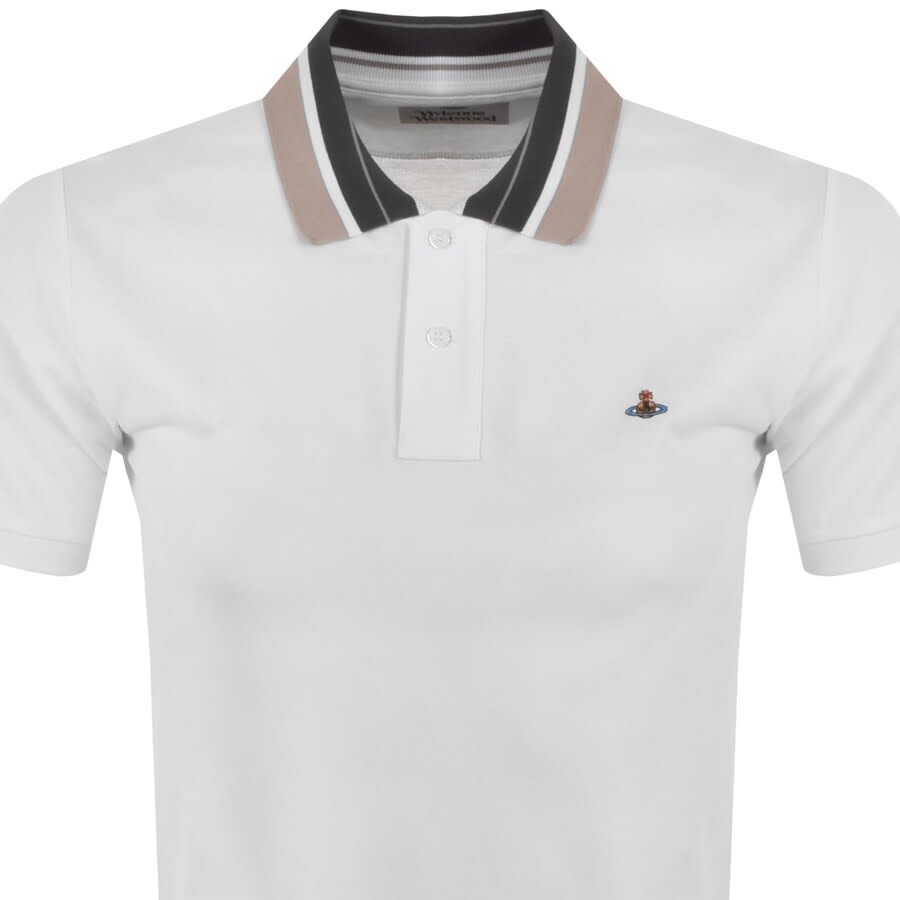 Alternative Image for ProductVivienne Westwood Stripe Collar Polo T Shirt White2