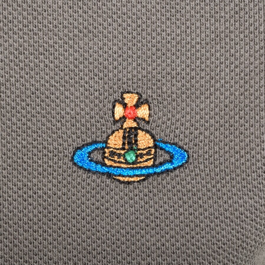 Alternative Image for ProductVivienne Westwood Stripe Collar Polo T Shirt Grey3
