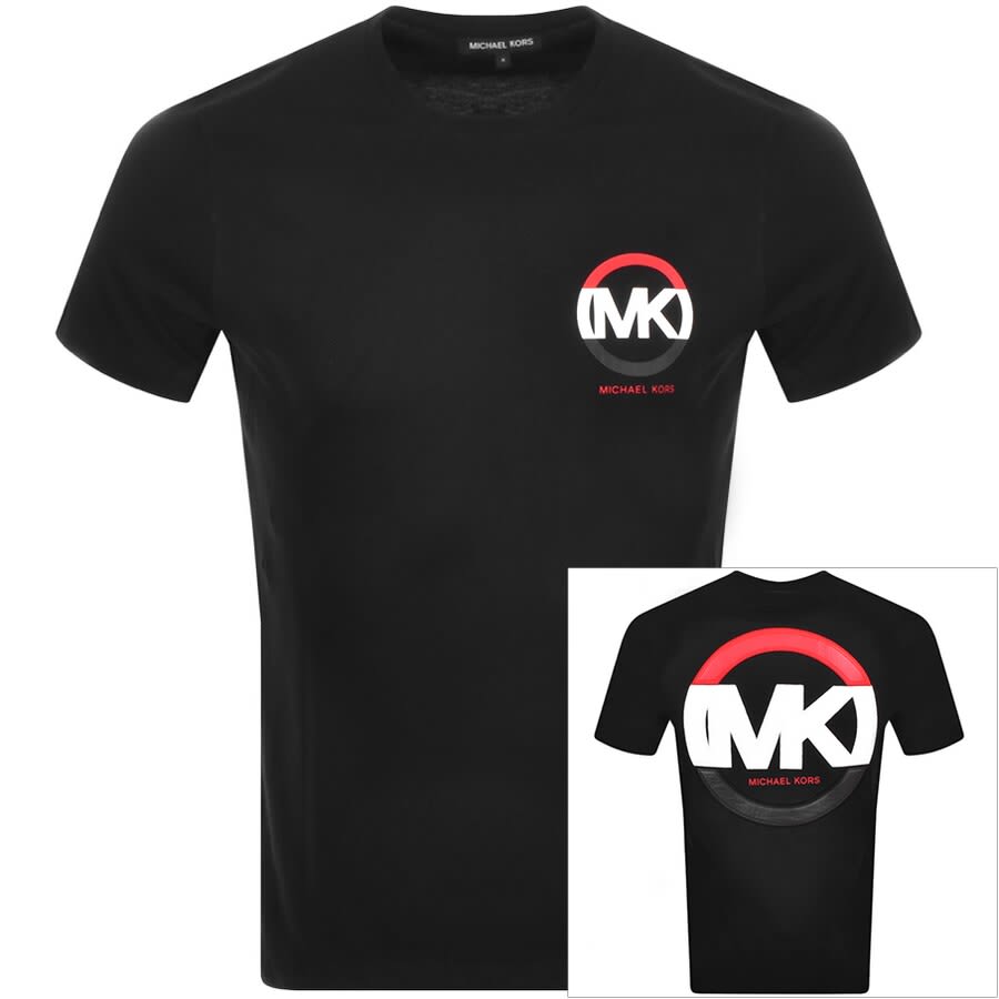Alternative Image for ProductMichael Kors Short Sleeve Victory Logo T Shirt Bla1