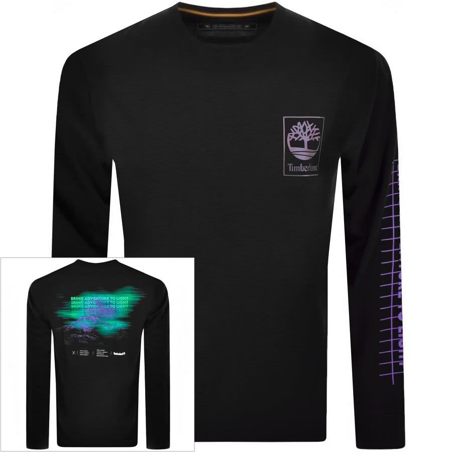 Alternative Image for ProductTimberland Long Sleeve Sky Logo T Shirt Black1