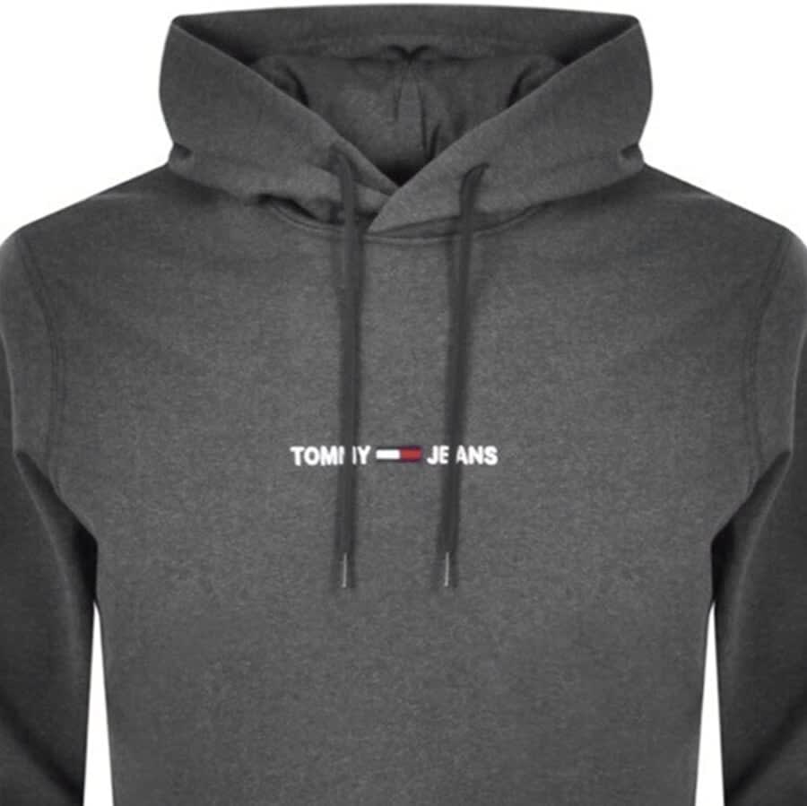 Alternative Image for ProductTommy Jeans Straight Logo Hoodie Grey2