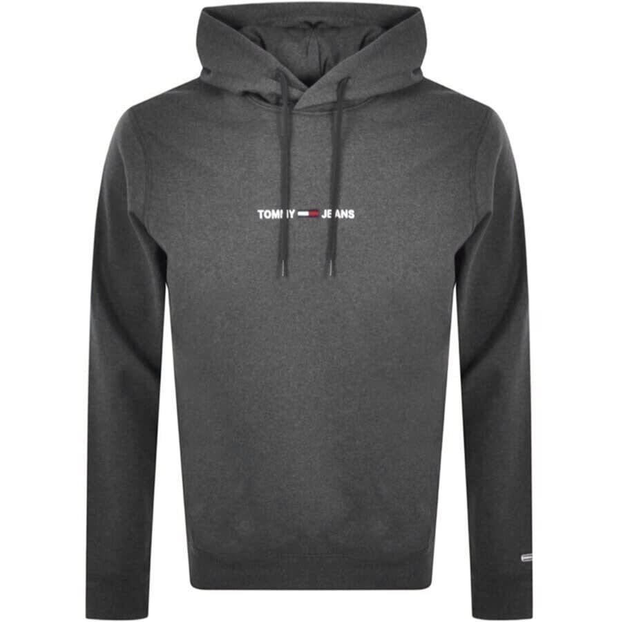 Alternative Image for ProductTommy Jeans Straight Logo Hoodie Grey1