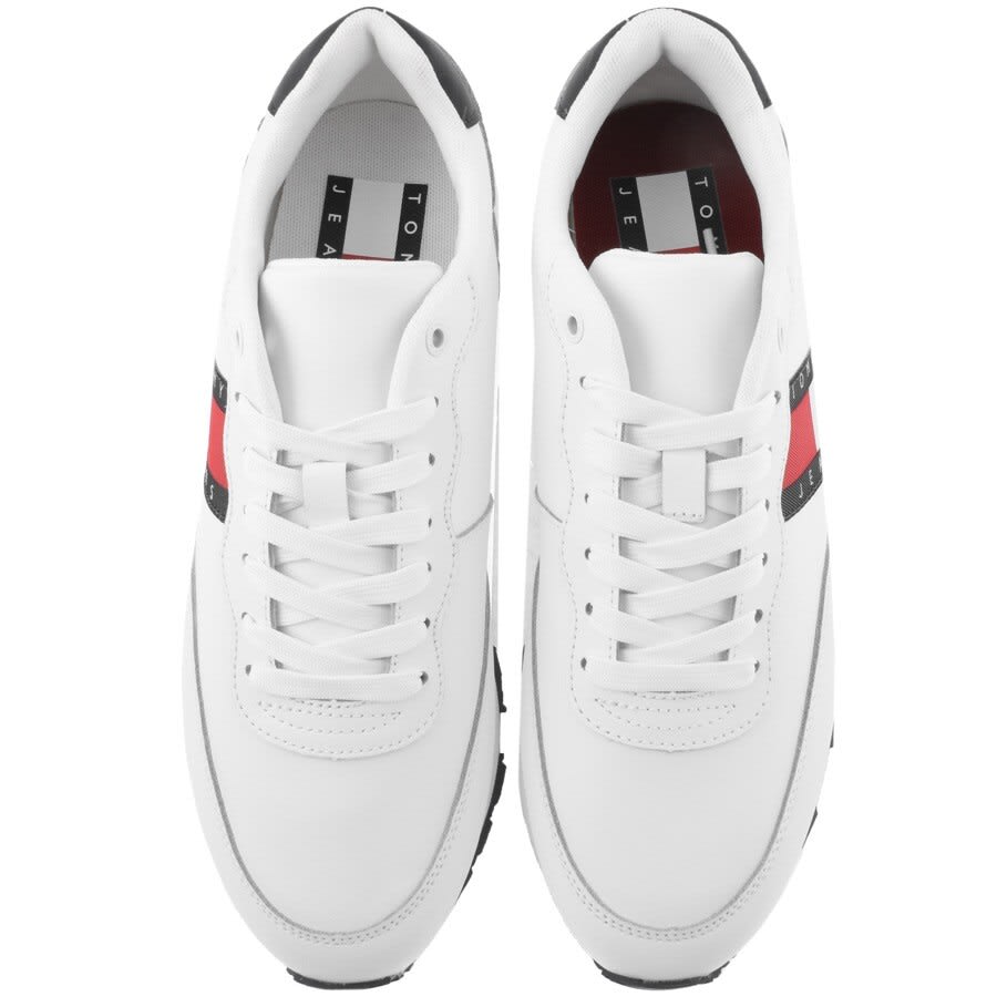 Alternative Image for ProductTommy Jeans Leather Runner Trainers White3
