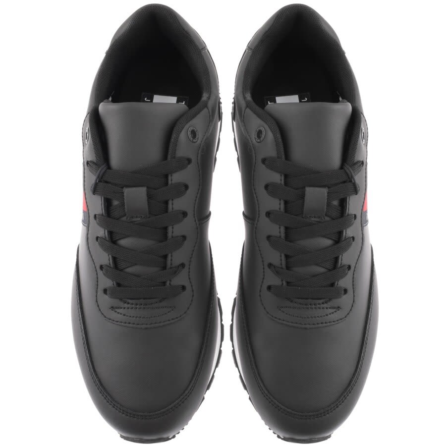 Alternative Image for ProductTommy Jeans Leather Runner Trainers Black3