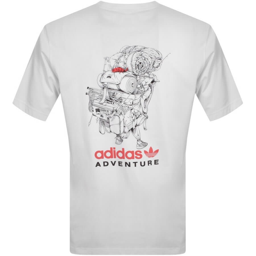 Alternative Image for Productadidas Originals Adventure Packalot T Shirt White3