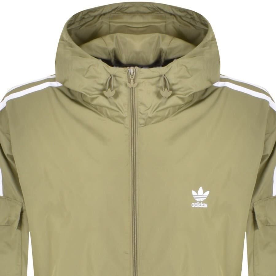 Alternative Image for Productadidas Originals Full Zip Windbreaker Jacket Khaki2