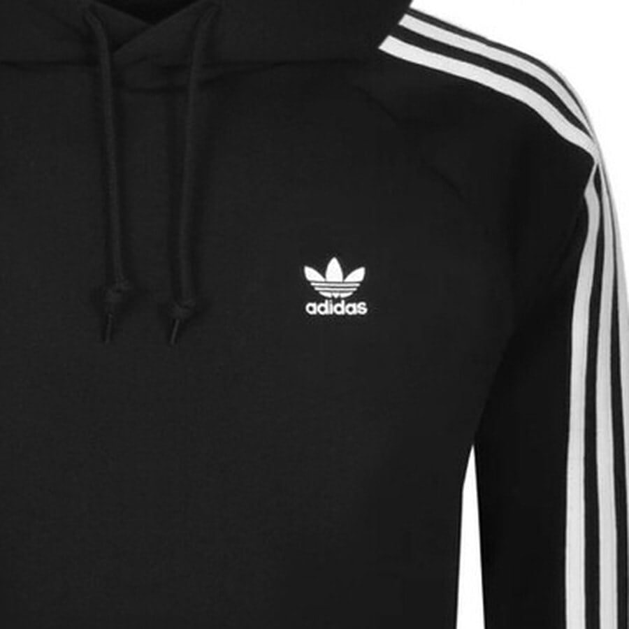 Alternative Image for Productadidas Originals 3 Stripes Hoodie Black3