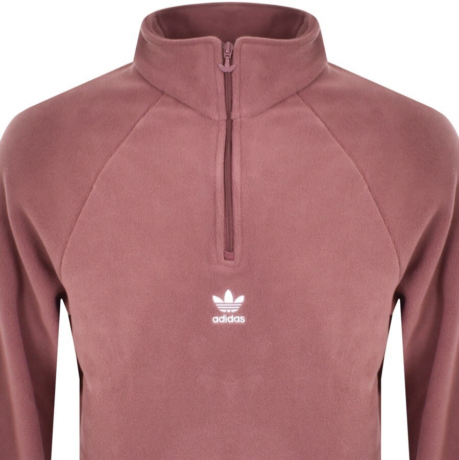 Alternative Image for Productadidas Originals Trefoil Logo Track Fleece Red2