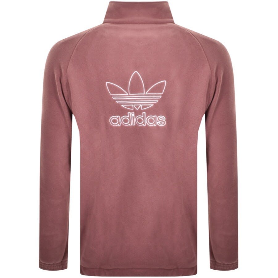 Alternative Image for Productadidas Originals Trefoil Logo Track Fleece Red3