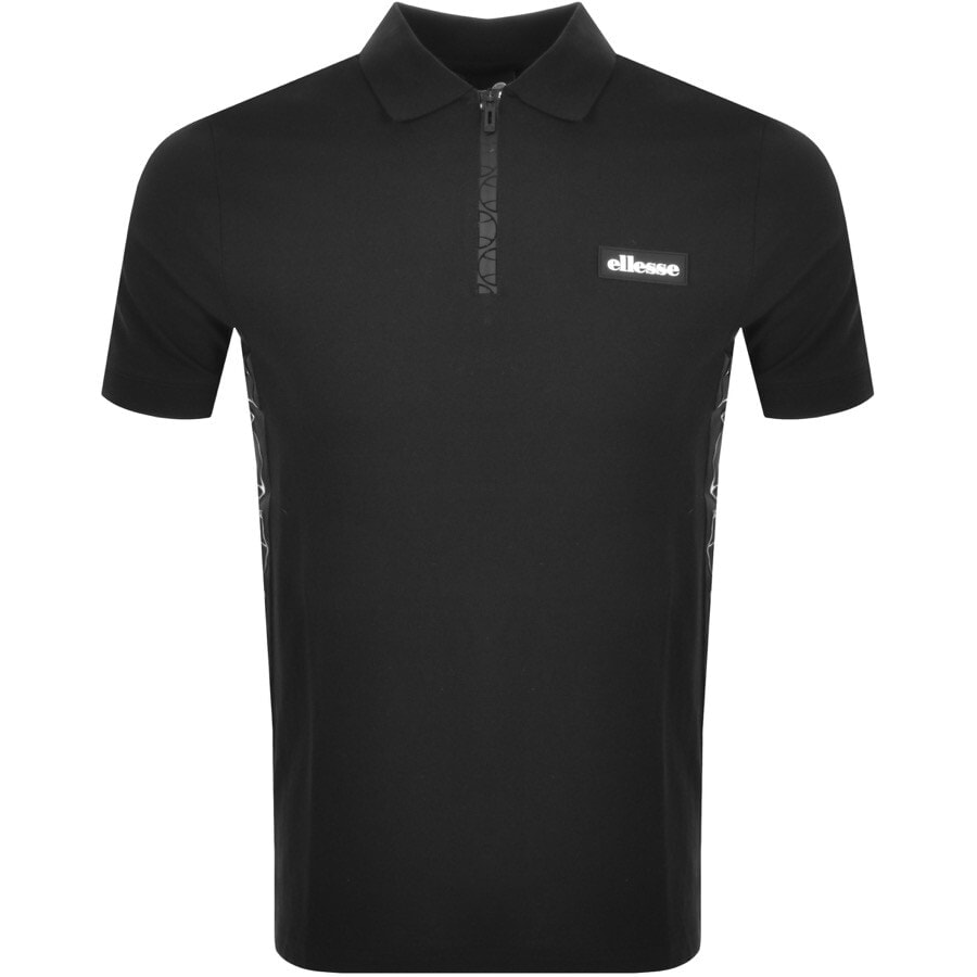 Alternative Image for ProductEllesse Flyawani Short Sleeved Polo T Shirt Black1