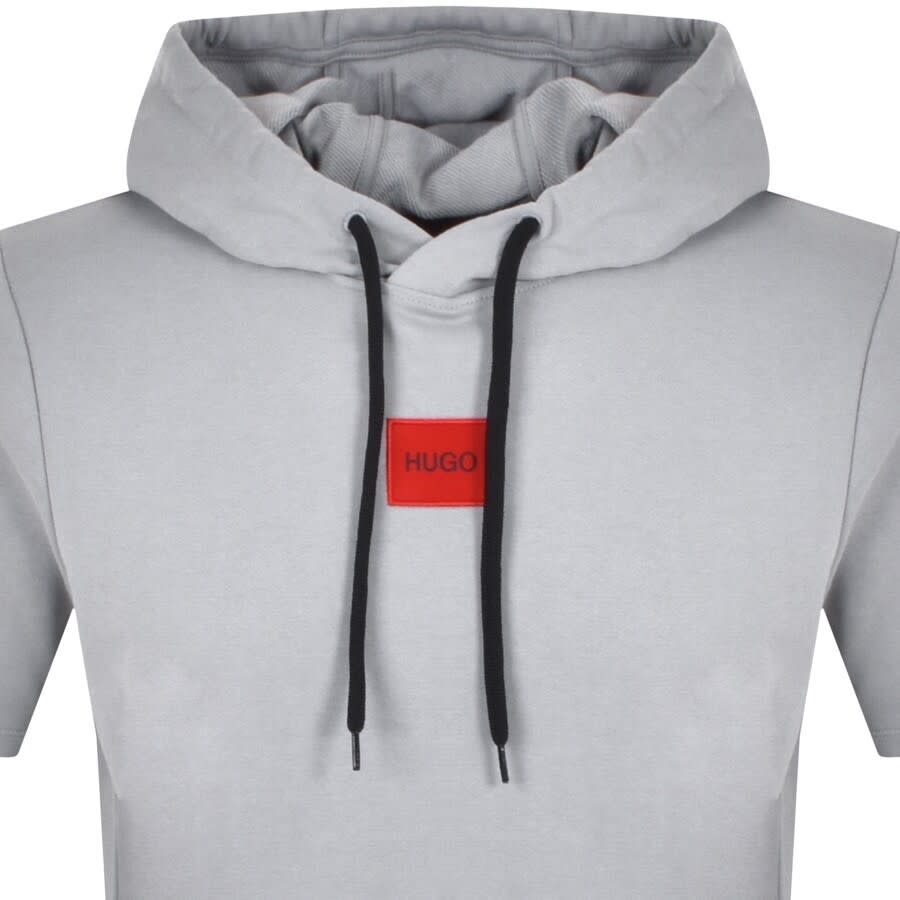 Alternative Image for ProductHUGO Dresley Short Sleeved Hoodie Grey2