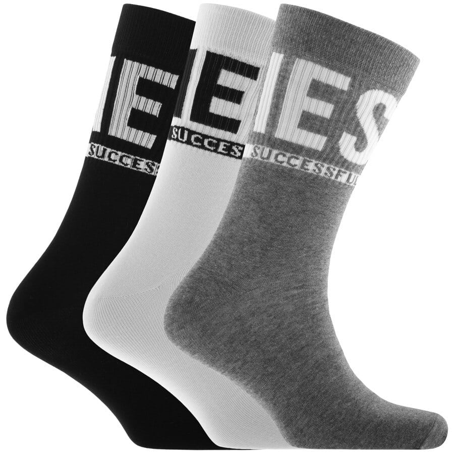 Alternative Image for ProductDiesel SKM RAY Three Pack Socks Grey1