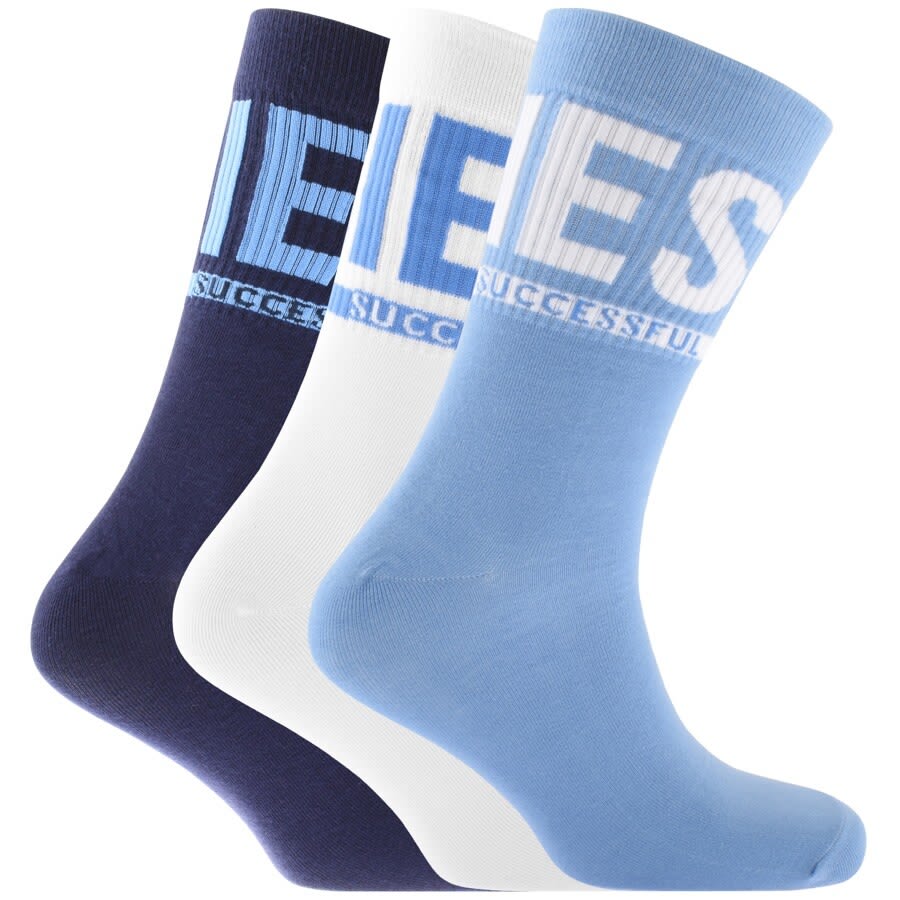 Alternative Image for ProductDiesel SKM RAY Three Pack Socks Navy1