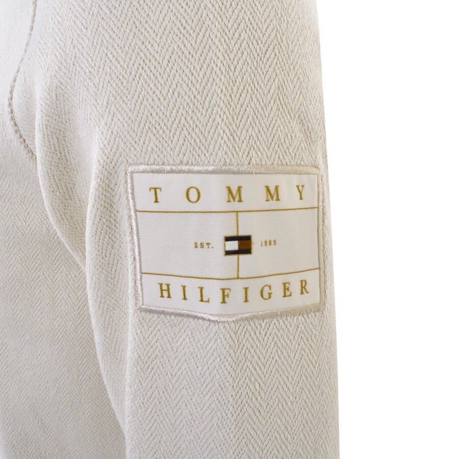 Alternative Image for ProductTommy Hilfiger Herringbone Sweatshirt White3