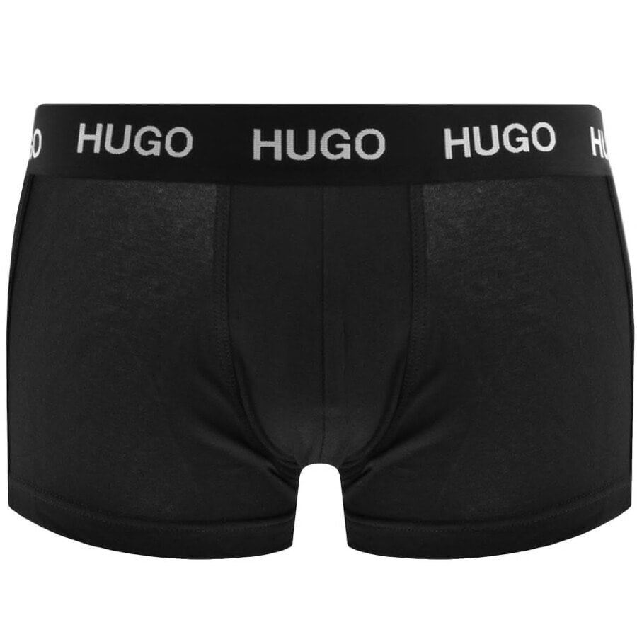 Alternative Image for ProductHUGO Triple Pack Boxer Trunks Black3