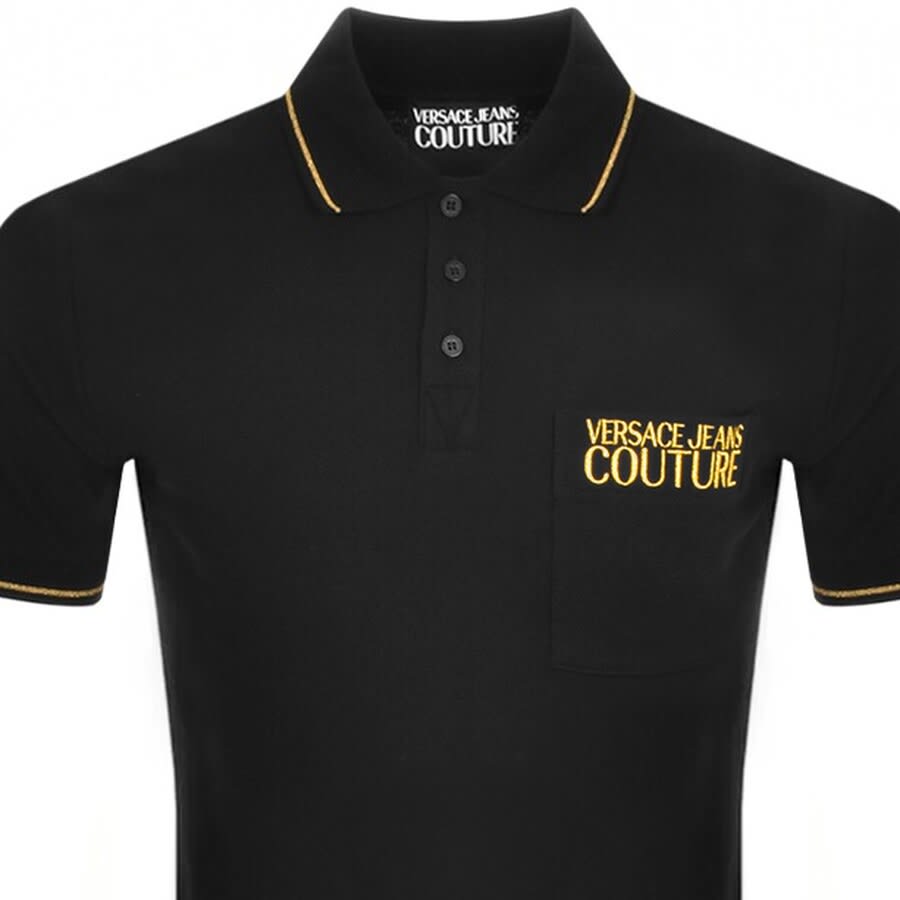 Alternative Image for ProductVersace Jeans Couture Polo T Shirt Black2