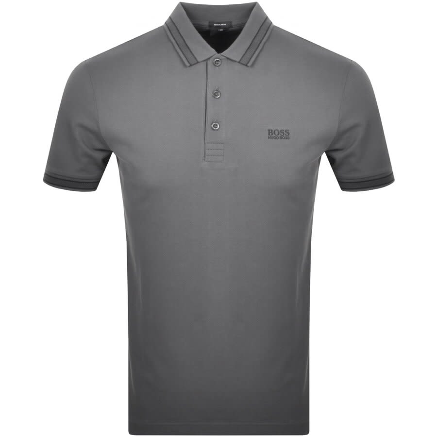 BOSS Paddy Polo T Shirt Grey | Mainline Menswear