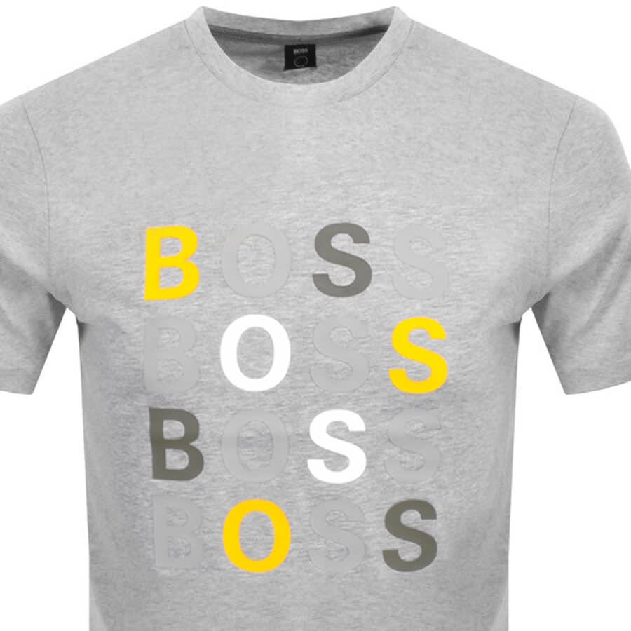 Alternative Image for ProductBOSS Tessler 171 Logo T Shirt Grey2