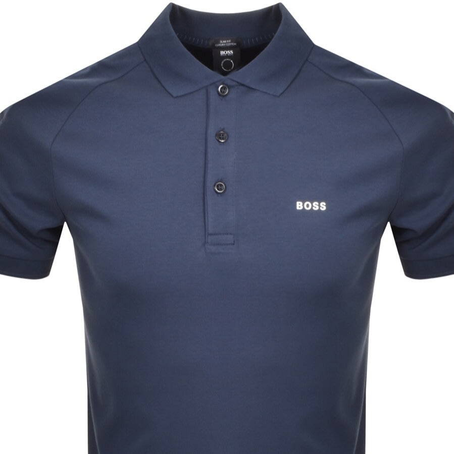 Alternative Image for ProductBOSS Paule 2 Short Sleeve Polo T Shirt Navy2