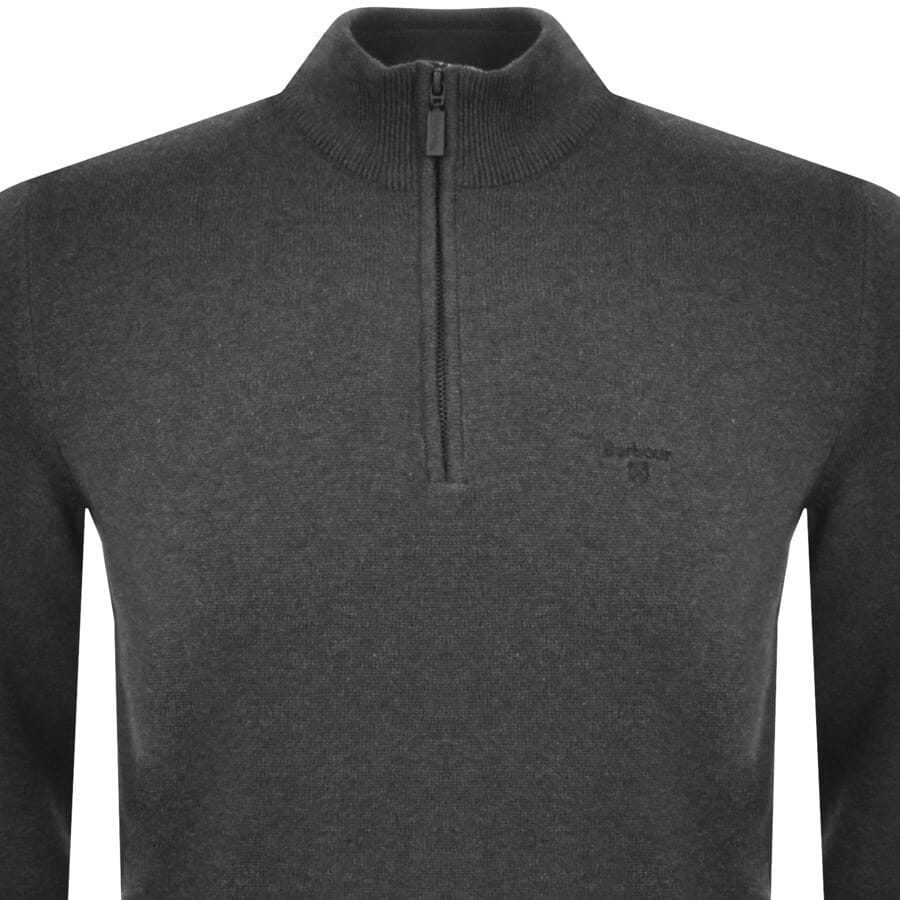 Alternative Image for ProductBarbour Avoch Half Zip Knitted Jumper Grey2