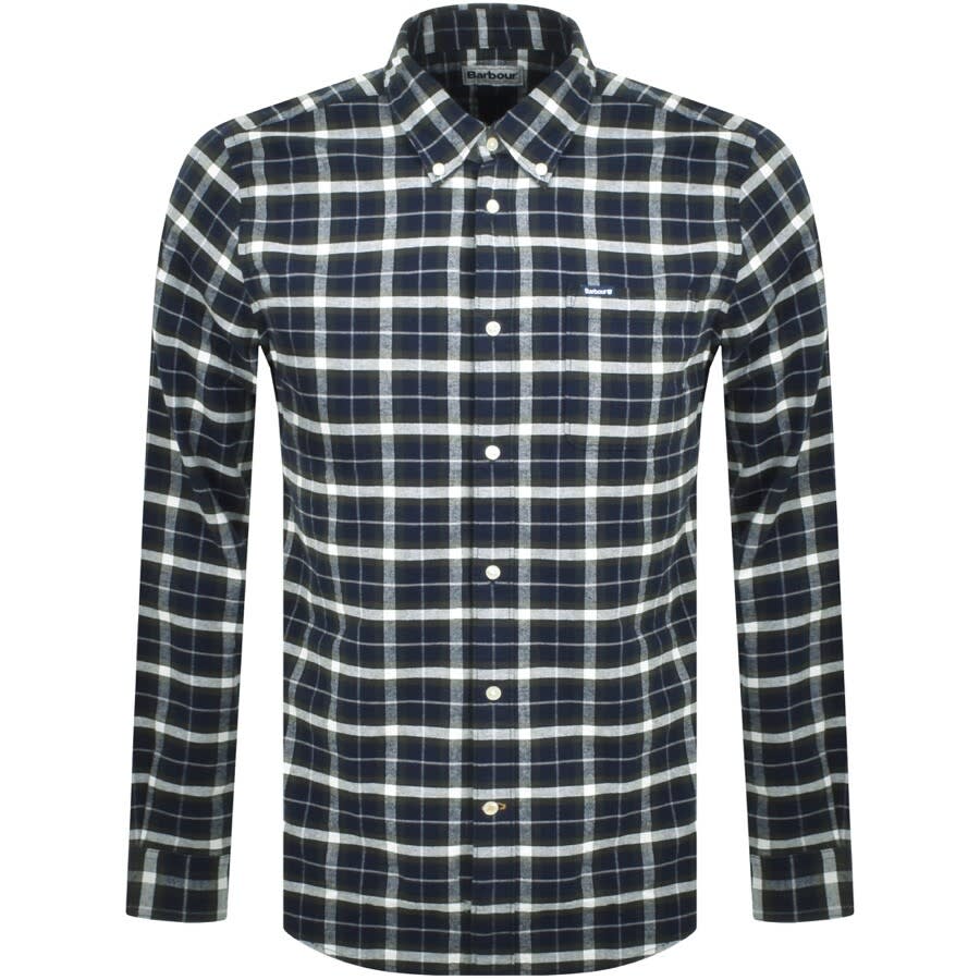 Alternative Image for ProductBarbour Fellfoot Check Long Sleeved Shirt Navy1