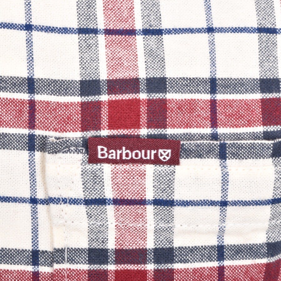 Alternative Image for ProductBarbour Fellfoot Check Long Sleeved Shirt Burgundy3