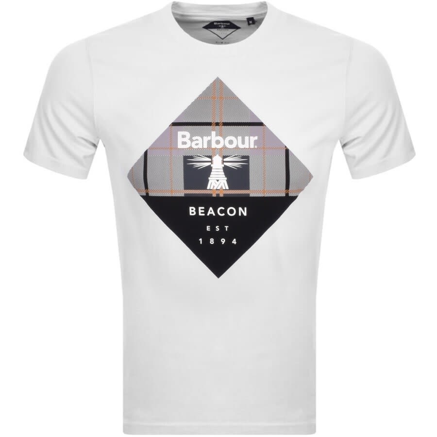 Alternative Image for ProductBarbour Beacon Becker T Shirt White1