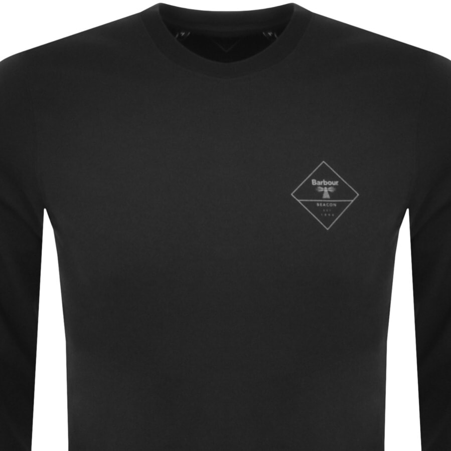 Alternative Image for ProductBarbour Beacon Long Sleeve Hillside T Shirt Black2