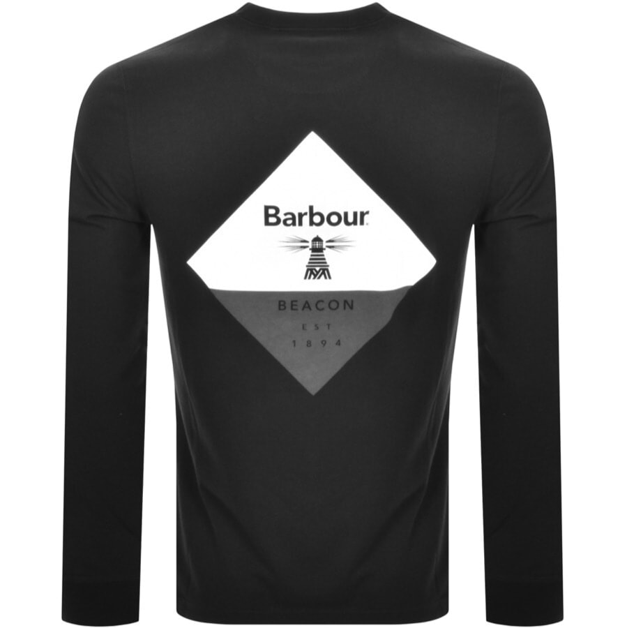 Alternative Image for ProductBarbour Beacon Long Sleeve Hillside T Shirt Black3