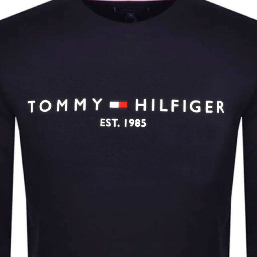 Alternative Image for ProductTommy Hilfiger Logo Sweatshirt Navy3
