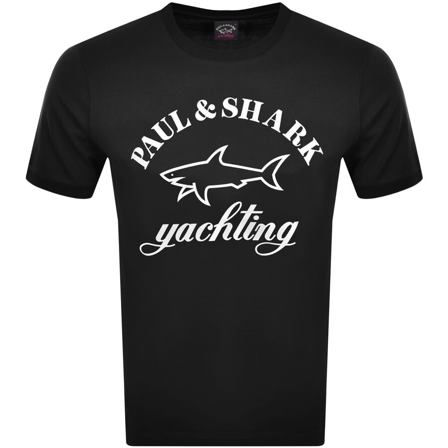 Alternative Image for ProductPaul And Shark Logo T Shirt Black1