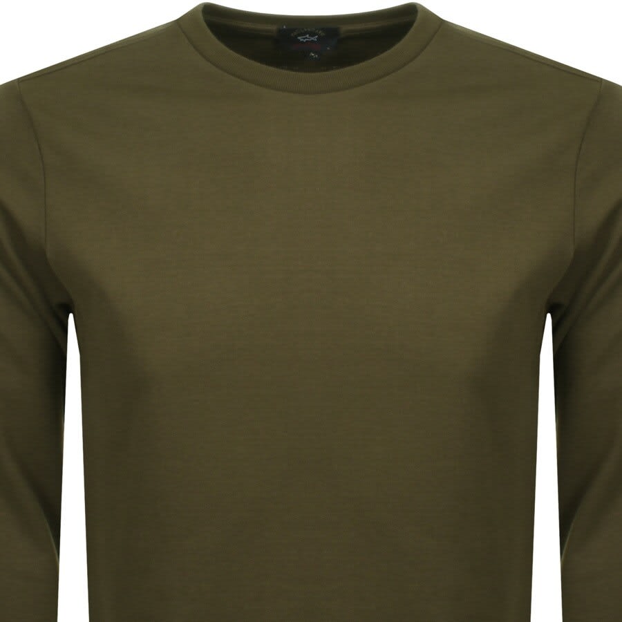 Alternative Image for ProductPaul And Shark Crew Neck Sweatshirt Green2