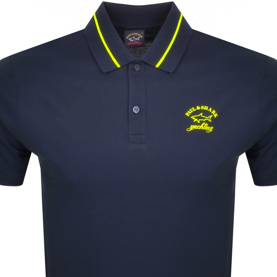 Alternative Image for ProductPaul And Shark Short Sleeved Polo T Shirt Navy2