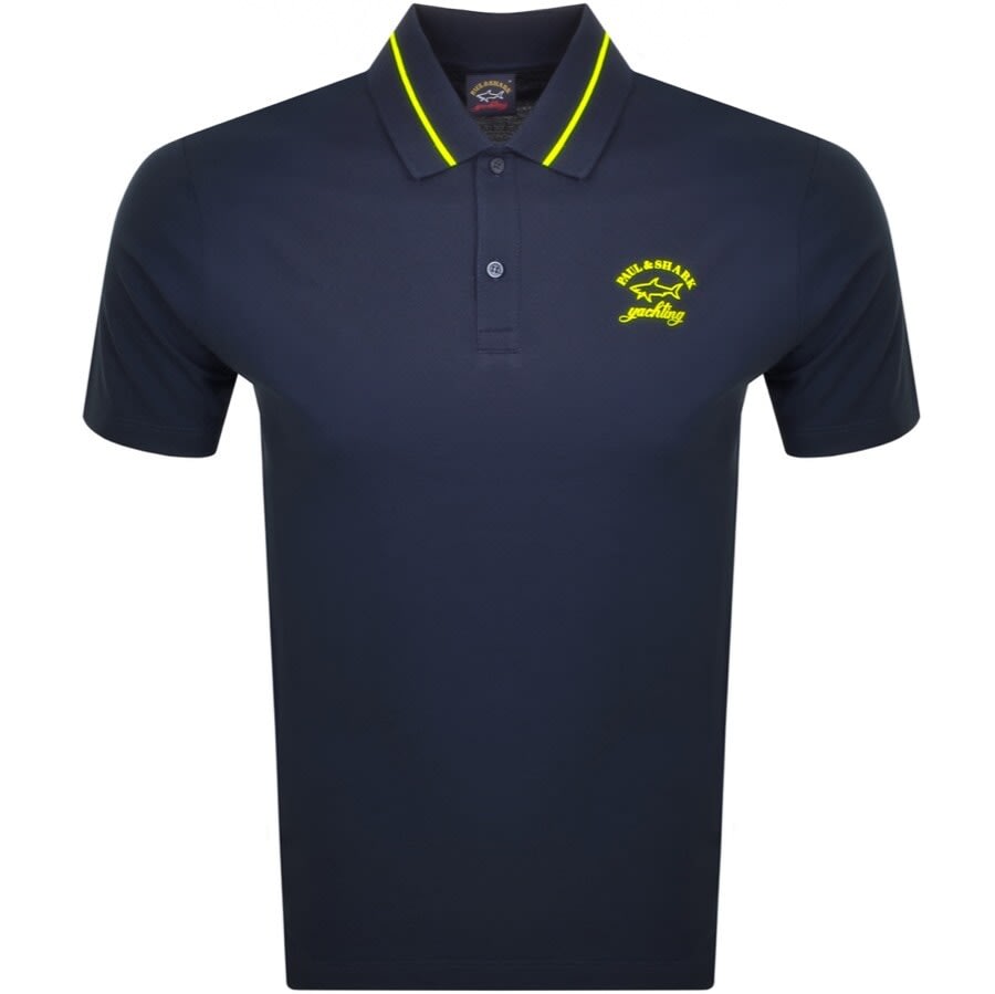 Alternative Image for ProductPaul And Shark Short Sleeved Polo T Shirt Navy1