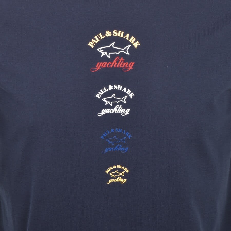 Alternative Image for ProductPaul And Shark Logo T Shirt Navy3