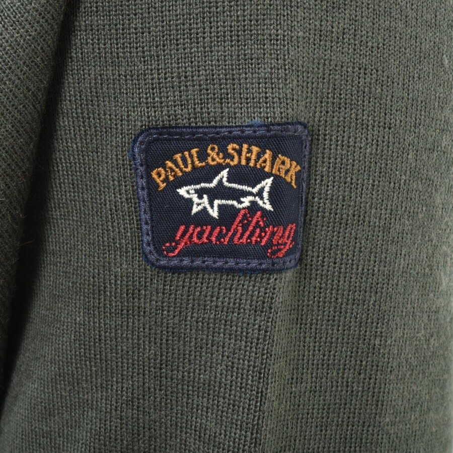 Alternative Image for ProductPaul And Shark Crew Neck Knit Jumper Green3