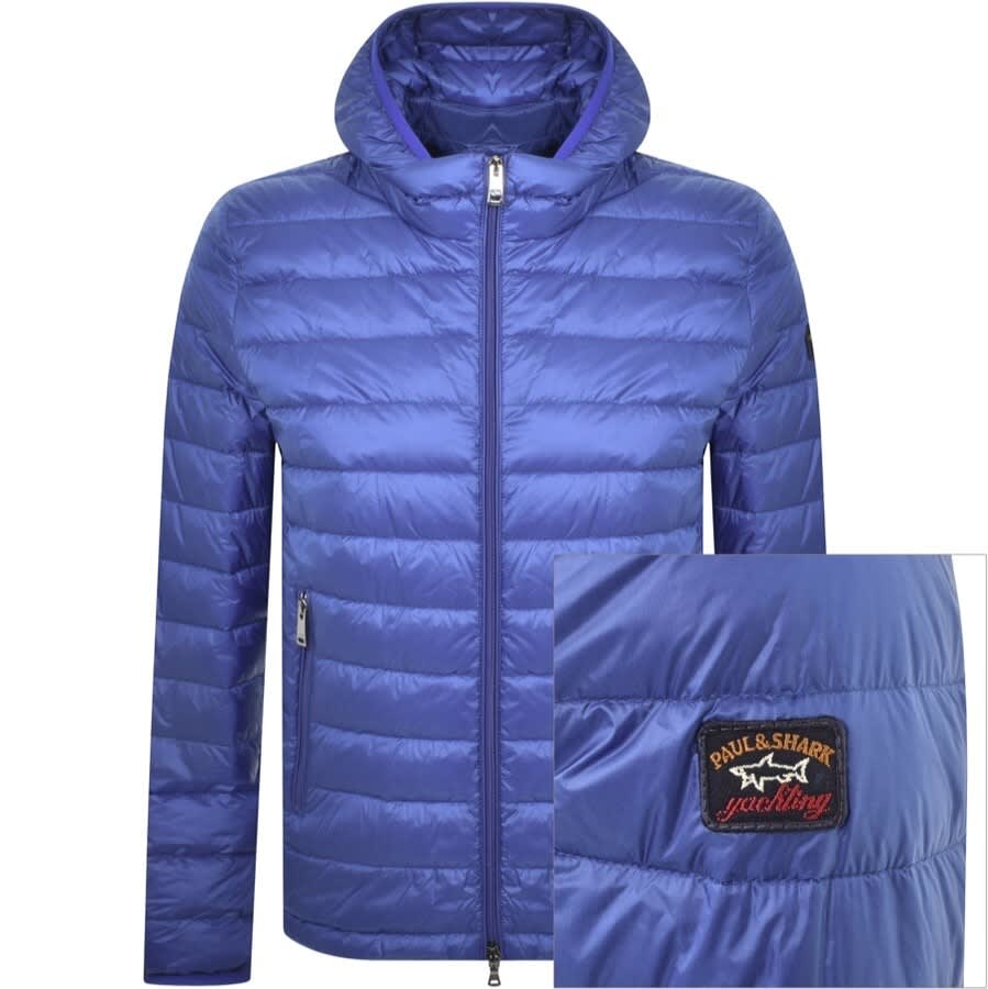 Alternative Image for ProductPaul And Shark Quilted Hooded Jacket Blue1