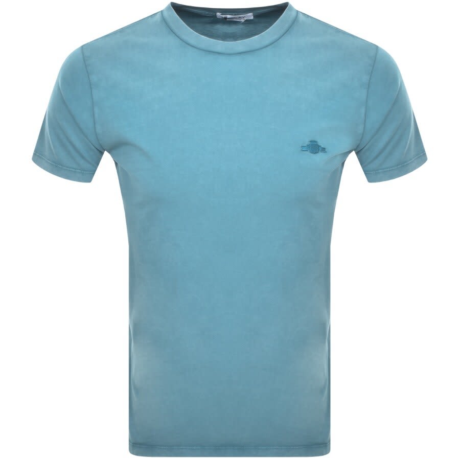 Alternative Image for ProductReplay Logo Crew Neck T Shirt Blue1