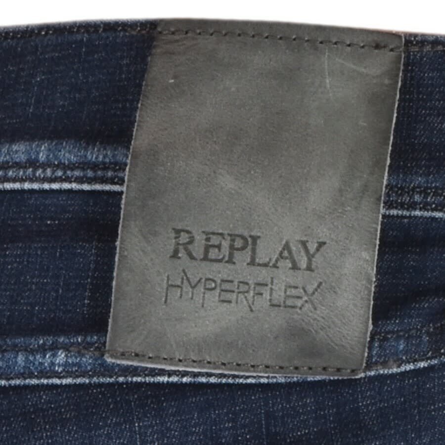 Alternative Image for ProductReplay Anbass Hyperflex Jeans Blue3