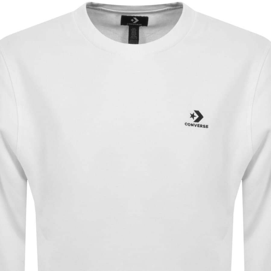 Alternative Image for ProductConverse Star Chevron Logo Sweatshirt White2