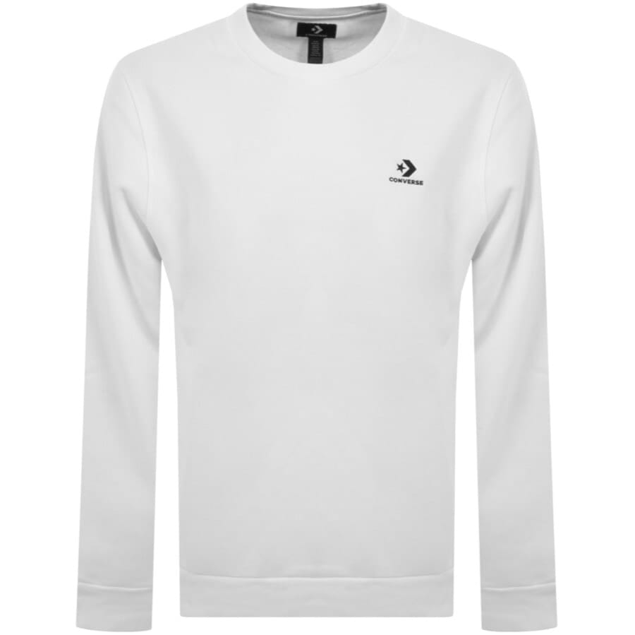Alternative Image for ProductConverse Star Chevron Logo Sweatshirt White1