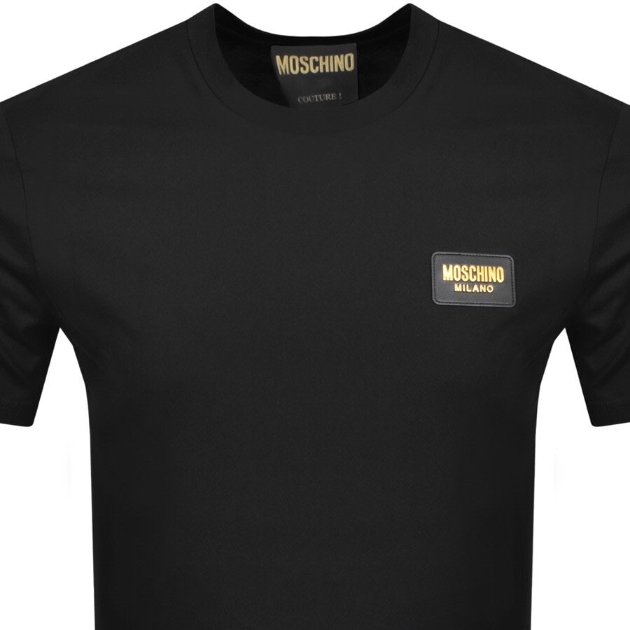 Alternative Image for ProductMoschino Logo Short Sleeved T Shirt Black2