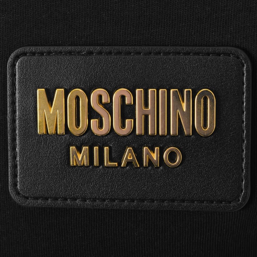 Alternative Image for ProductMoschino Logo Short Sleeved T Shirt Black3
