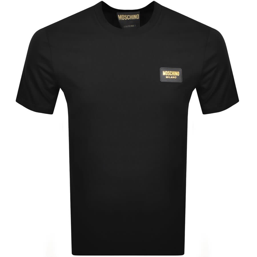 Alternative Image for ProductMoschino Logo Short Sleeved T Shirt Black1