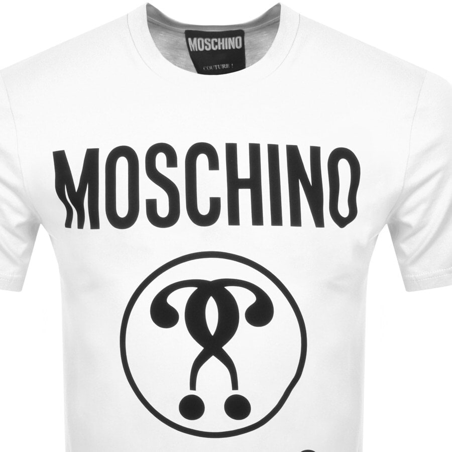 Alternative Image for ProductMoschino Short Sleeve Milano Logo T Shirt White2