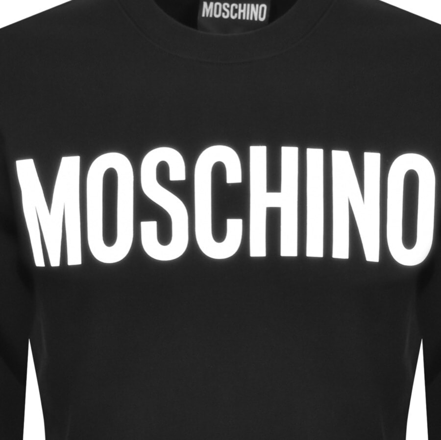 Alternative Image for ProductMoschino Logo Sweatshirt Black3