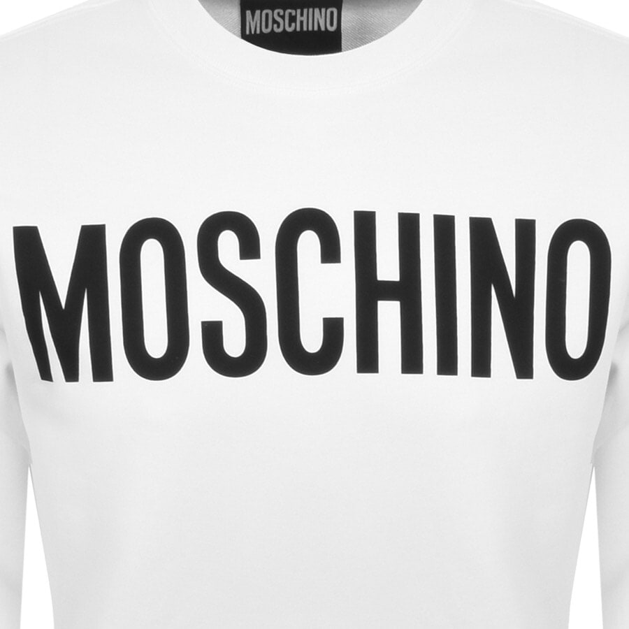 Alternative Image for ProductMoschino Logo Sweatshirt White3